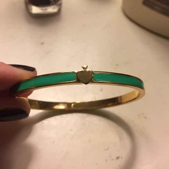 Kate Spade green and gold bracelet