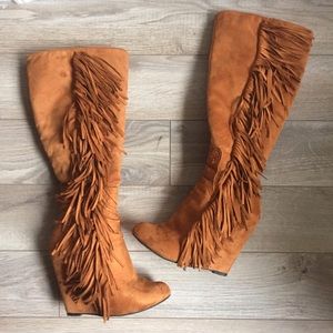 Fridge wedge boots