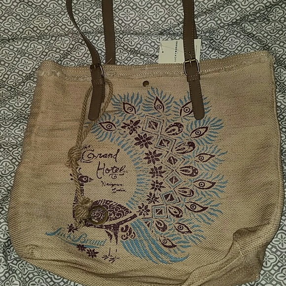 Lucky canvas tote