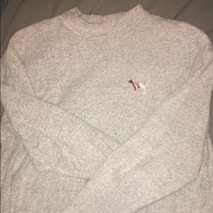 Wool mock neck
