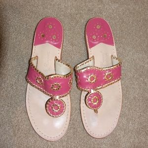 Jack Rogers Exclusive Nantucket Gold Sandal