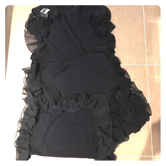 Magaschoni Navy Blue Cashmere Scarf NEW!