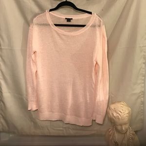 Blush pink Theory size large knit sweater.
