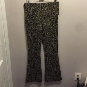 Paisley flare pants