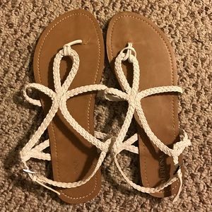 White Merona sandals