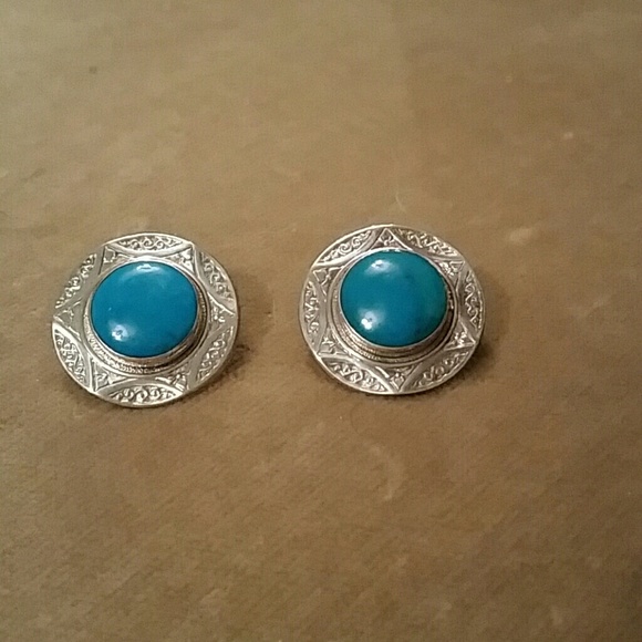 Sterling silver and turquoise earrings