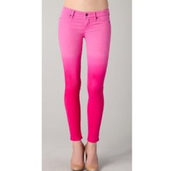 Hollister Pants - Hollister pink ombré skinny jeans