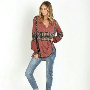 Free people brick combo top