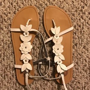 White Guess sandals