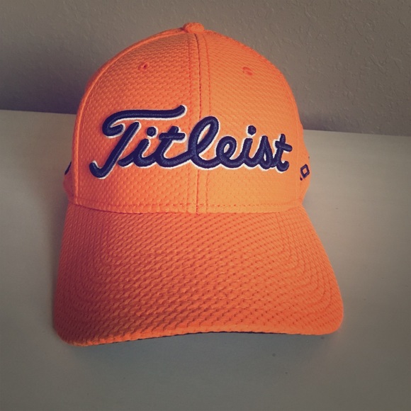 orange titleist hat