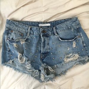 Zara jean shorts
