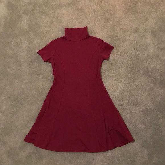 Turtleneck shirt dress