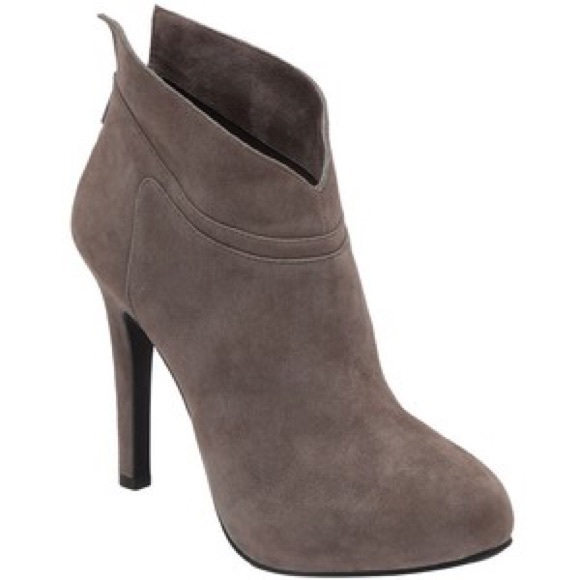 Jessica Simpson Aggie leather high heeled boots.