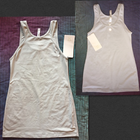 NWT Lululemon Front Racer Tank 6 Silver - Picture 2 of 5
