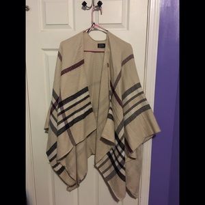 Tan Plaid Shawl