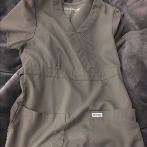 Greys anatomy green scrub top xs