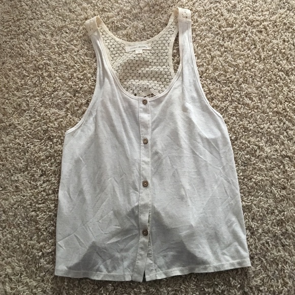 Flowy top with crochet back