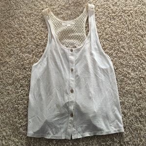 Flowy top with crochet back