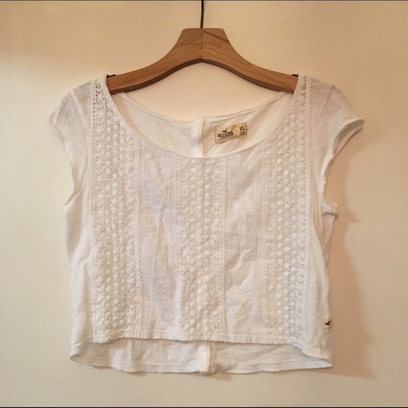 White crop top