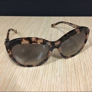 COACH peach tortoise sunglasses