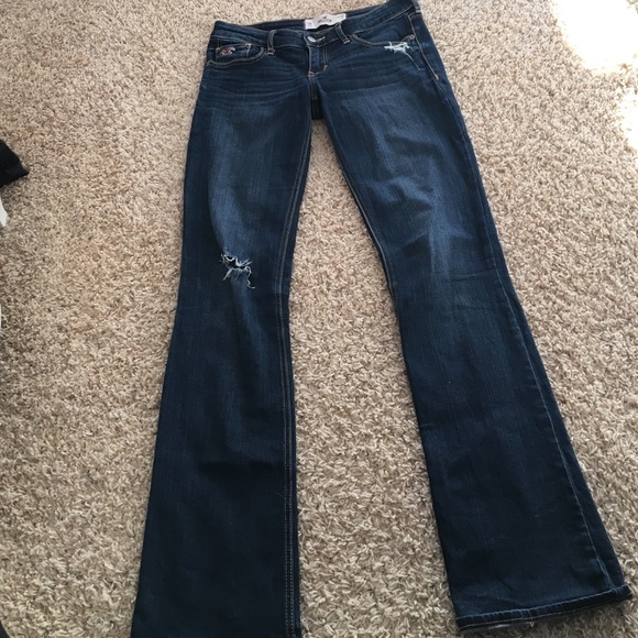 Dark wash boot cut jeans