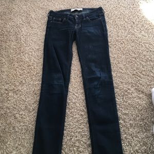 Dark wash skinny jeans