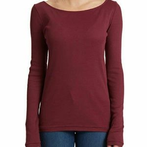Free people burgundy top