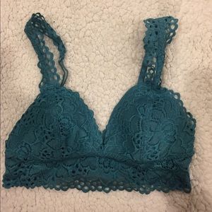 Pretty blue/ team lace bra-lette