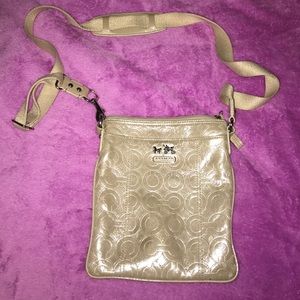 Coach gold purse