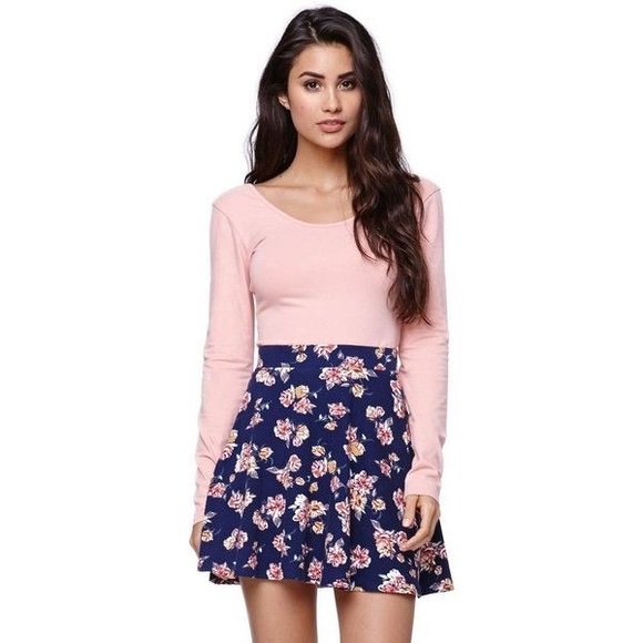 Floral Skater Skirt - Picture 1 of 4