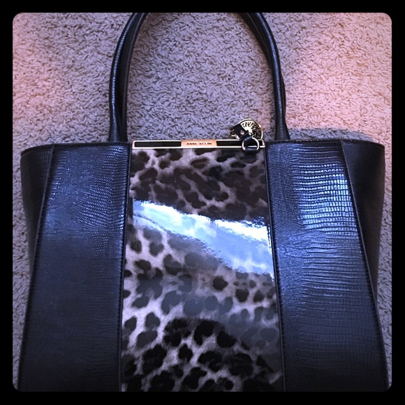 Cute leather handbag with Animal print