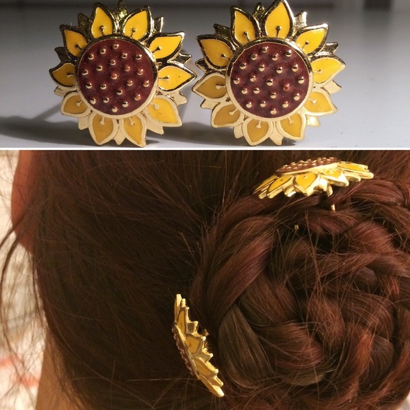 Lilla Rose 3" Sunflower U-Pins (for hair)