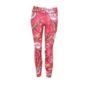 NWT Liquido Active Pink Butterfly Leggings Large