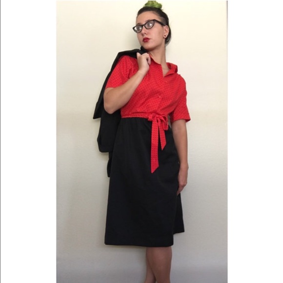 poka dot two piece business dress suit with jacket