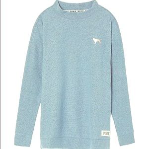STOLE BY KATLYN 😡Stadium Mock Neck Crew