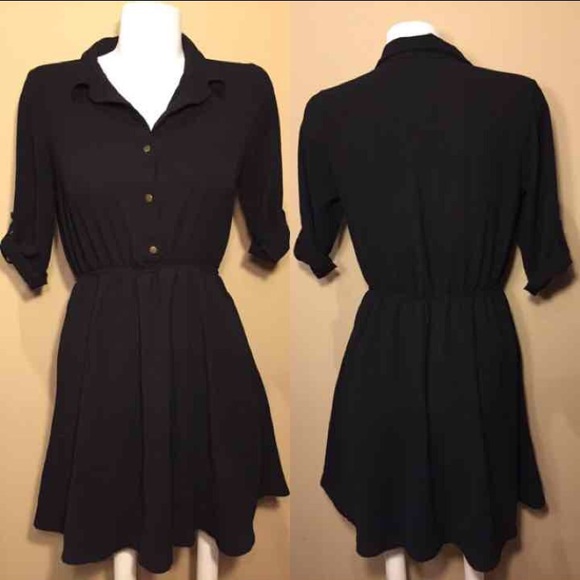 Black shirt dress size small