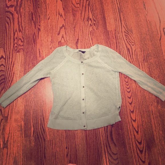 Sea foam Green knit cardigan