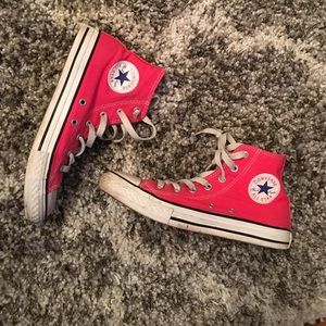 🍓 Pink Converse Hi Tops