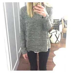 Gray marble knit sweater
