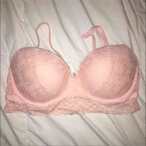 PINK peachy colored push-up bralette