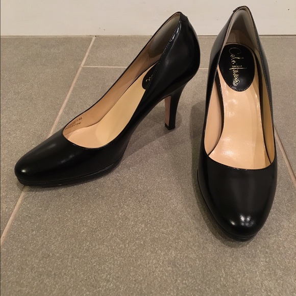 Cole Haan Nike Air Black Leather Pumps