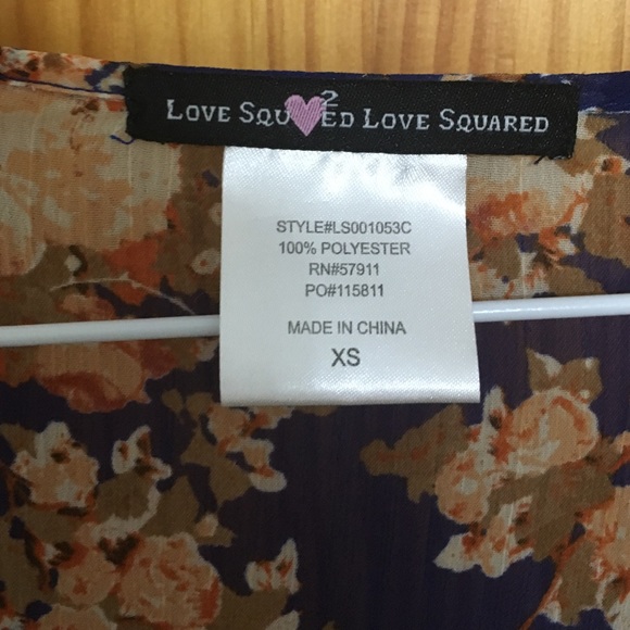 Love Squared size XS Blouse - Picture 2 of 3