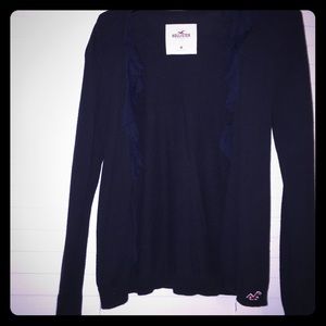 Navy blue hollister cardigan