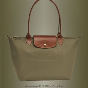 Long champ le pliage small tote with long handles