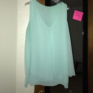 Mint green blouse