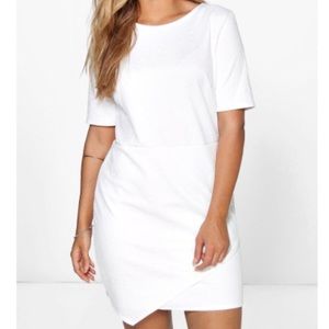 Boohoo Floral Asymmetrical Dress