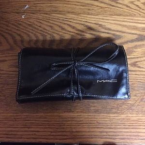 MAC leather brush pouch