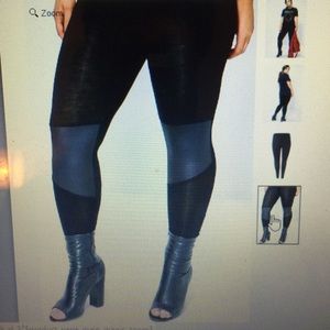 Black panel leggings