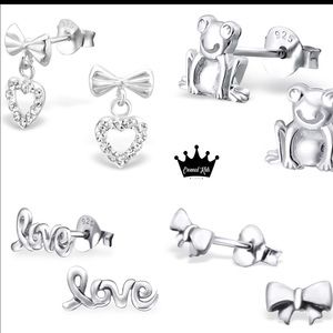 Sterling Silver Stud Earrings!