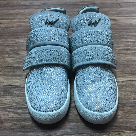Gueseppe Zanotti Crystal Studded Men's Hi Shoes